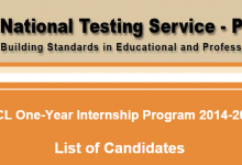 NTS Test PTCL One Year Internship Program 2014-2015 Date, Roll No Slips