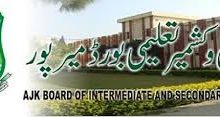 AJK Mirpur Board Intermediate Date Sheet 2025