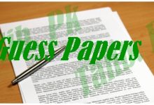 9th Class Chemistry Guess Paper 2025 Lahore Board