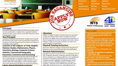 Concordia College Jobs 2015 NTS Application Form Download Last Date