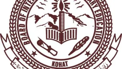 Kohat Board Inter Date Sheet 2026