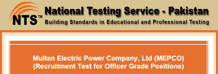 MEPCO Jobs NTS Test Result 2016 10th April Answers Key Officer Grade 1 MEPCO Jobs NTS Test Result 2016 10th April Answers Key Officer Grade