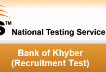 Bank Of Khyber MTO NTS Test Result 2015 3rd May