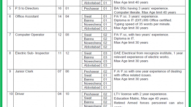 Energy And Power Department KPK Jobs 2015 NTS Form