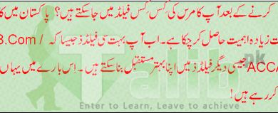 Career Fields After 12th Commerce In Pakistan