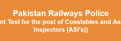Pakistan Railway Police NTS Test Date 2026 Roll No Slip