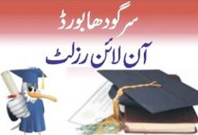 Sargodha Board 10th Class Result 2025