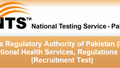 Drugs Regulatory Authority Of Pakistan DRAP NTS Test Result 2015 12th July Online