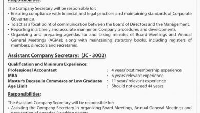 Sui Southern Gas Company SSGC Jobs 2015 Secretary, Assistant Secretary Apply Online