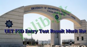 UET Faisalabad Entry Test Result 2025 Merit List 1 UET Faisalabad Entry Test Result 2025 Merit List