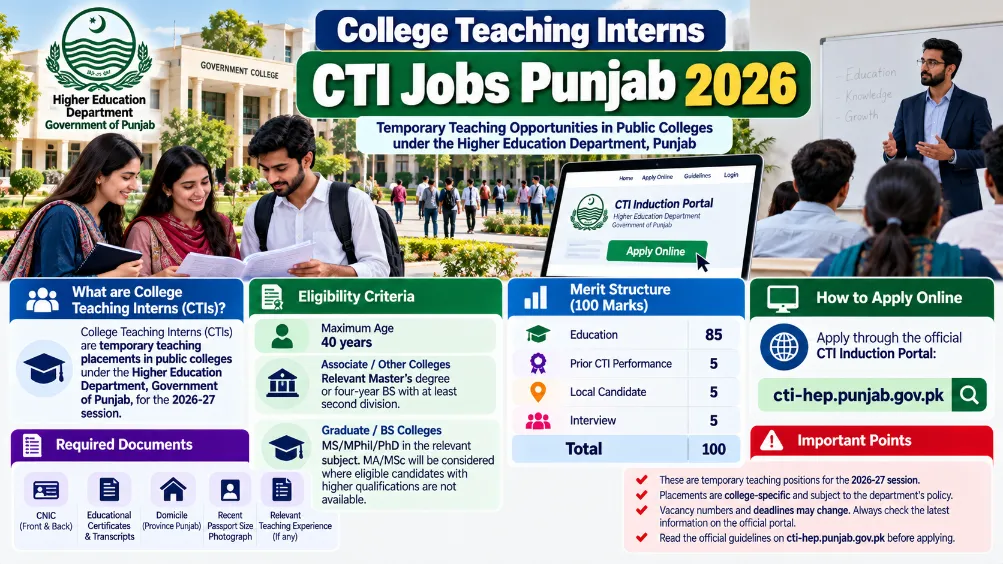 College Teaching Interns CTI Jobs Punja