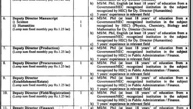 Punjab Curriculum And Textbook Board Jobs 2015 In PCTB Application Form, Last Date