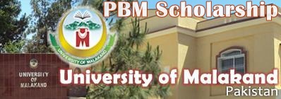 University Of Malakand UOM Scholarships 2016 PBM Application Form Date