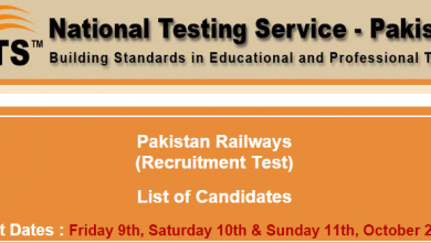 Pakistan Railways Jobs NTS Test Result 2015 Answer Keys