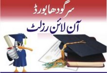 Sargodha Board Matric 10th Class Supplementary Result 2025