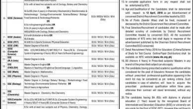Punjab Schools Education Department Jobs 2016 NTS Apply Online