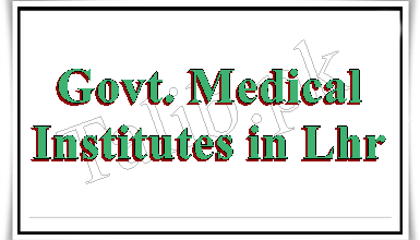Government Medical Colleges And Universities In Lahore