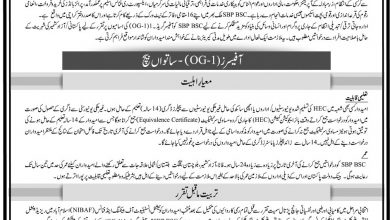 State Bank Of Pakistan SBP Jobs 2017 For OG1 Officers Form, Last Date 7th Batch