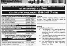 BZU Multan BSc Engineering Admission 2017 Form, Last Date