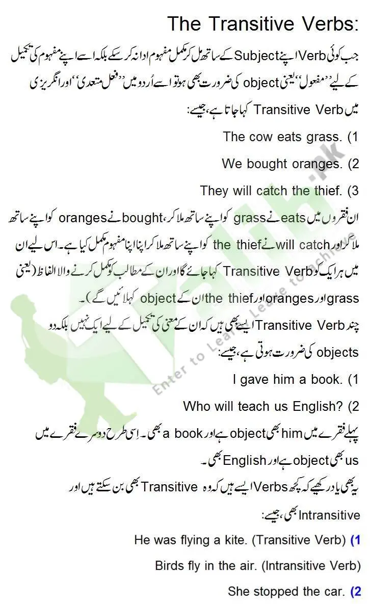 Transitive Verb And Intransitive Verb Definition And Examples In Urdu 1 Transitive Verb and Intransitive Verb Definition and Examples in Urdu