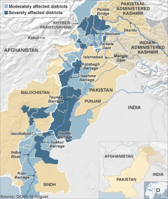 Major Rivers, Dams, Barrages In Pakistan