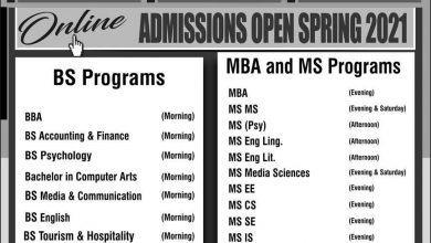 Foundation University Islamabad FUI Admissions Spring 2025
