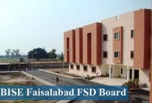 Faisalabad Board 11th Class Date Sheet 2025