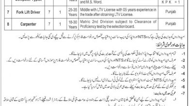 WAPDA Mangla Jobs 2017 Application Form, NTS Test Date, Last Date