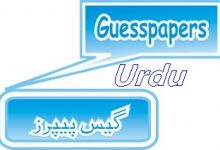 Inter Part 1 Urdu Guess Papers 2025 Lahore Board