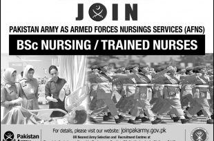 Join Pakistan Army In Armed Forces Nursing Service AFNS