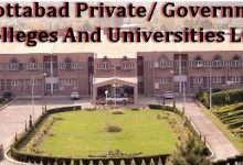Abbottabad Private, Government Colleges And Universities List