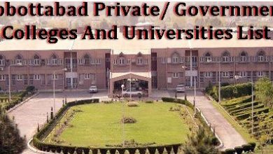Abbottabad Private, Government Colleges And Universities List