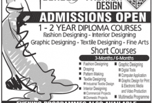 Lahore School Of Fashion Design Admissions 2025 Short Courses Form, Last Date