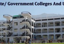 Swat Private/ Government Colleges And Universities List