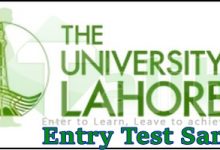 University Of Lahore Entry Test 2025 Sample Paper