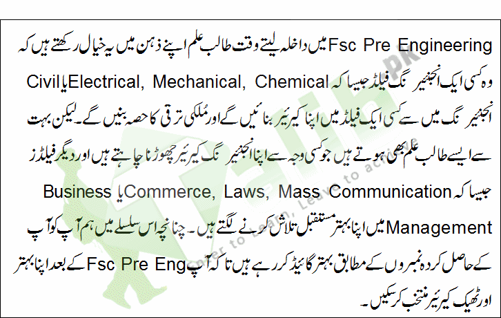 What Should I Do After FSc Pre Engineering In Pakistan