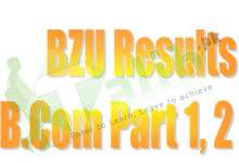 BZU BCom Result 2025