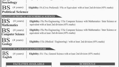 FATA University Admissions 2025-19 Application Form, Last Date