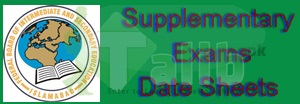 Federal Board Matric Supplementary Date Sheet 2025 1 Federal Board Matric Supplementary Date Sheet 2025