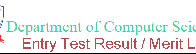 GCU Lahore BSCS Entry Test Result 2025 Merit List