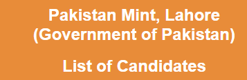 Pakistan Mint Lahore NTS Result 2017 Answer Keys 1 Pakistan Mint Lahore NTS Result 2017 Answer Keys 22 to 25 September Test