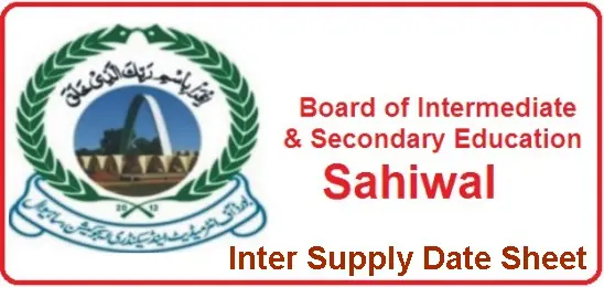 Sahiwal Board Inter Supplementary Date Sheet 2026 1 Sahiwal Board Inter Supplementary Date Sheet 2026