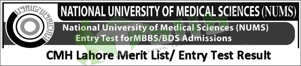 CMH Lahore Medical College Merit List 2025-2024 1 CMH Lahore Medical College Merit List 2025-21