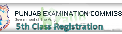 PEC 5th Class Registration Form 2025 Schedule Download Admission Form