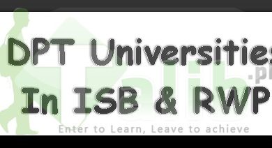 Universities Offering DPT In Islamabad And Rawalpindi