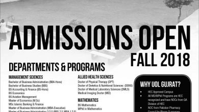 University Of Lahore Gujrat Campus Fall Admission 2025