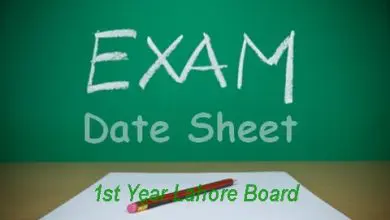 1st Year Date Sheet 2026 Lahore Board 12 1st Year Date Sheet 2026 Lahore Board