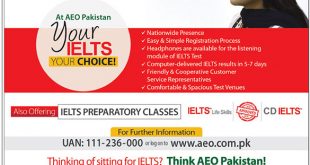 AEO Pakistan IELTS Test Dates 2021