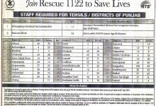 Rescue 1122 Driver Jobs 2025 Punjab NTS Apply Online Registration