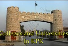 Khyber Pakhtunkhwa Colleges And Universities List